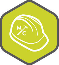 Honeycomb with hard hat overlay Decorative image